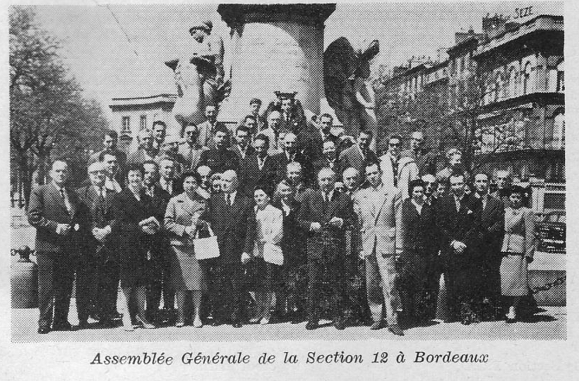Les Radioamateurs de Gironde  l'occasion de l'assemble gnrale de la section 12 en 1959  Bordeaux