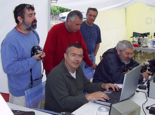 Le radio-club de Cestas F6KUQ lors du concours radioamateur VHF