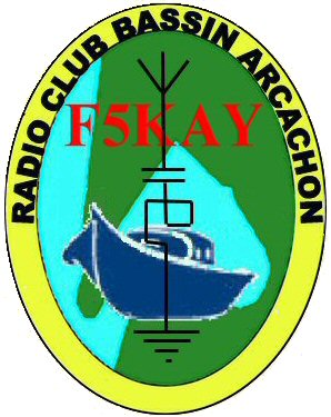 Le logo du radio-club radioamateur F5KAY  La Teste de Buch en Gironde
