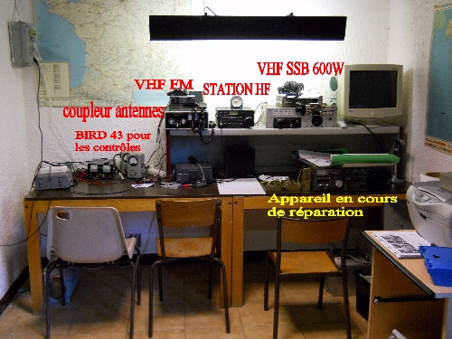 Les locaux du radio-club Radioamateur F5KAY  La Teste de Buch en Gironde